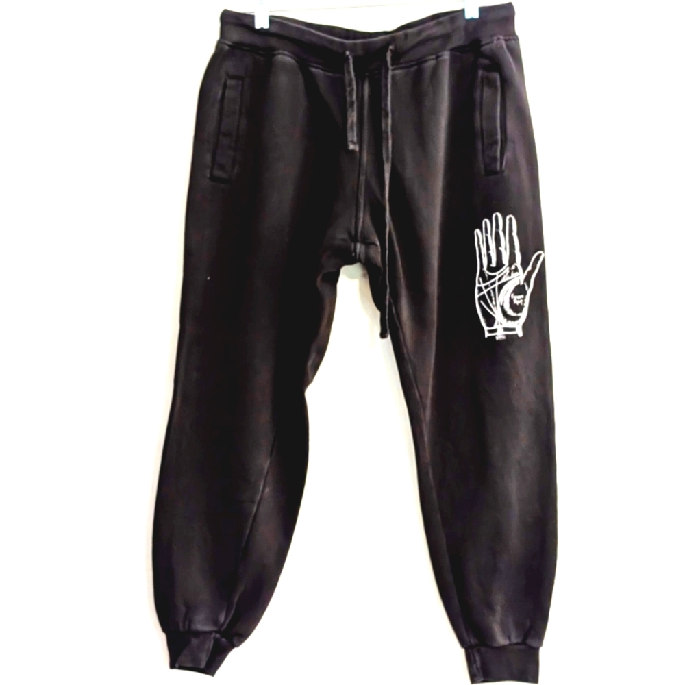 La Détresse “Future’s Past” Sweatpants – Black – Size Medium Size M